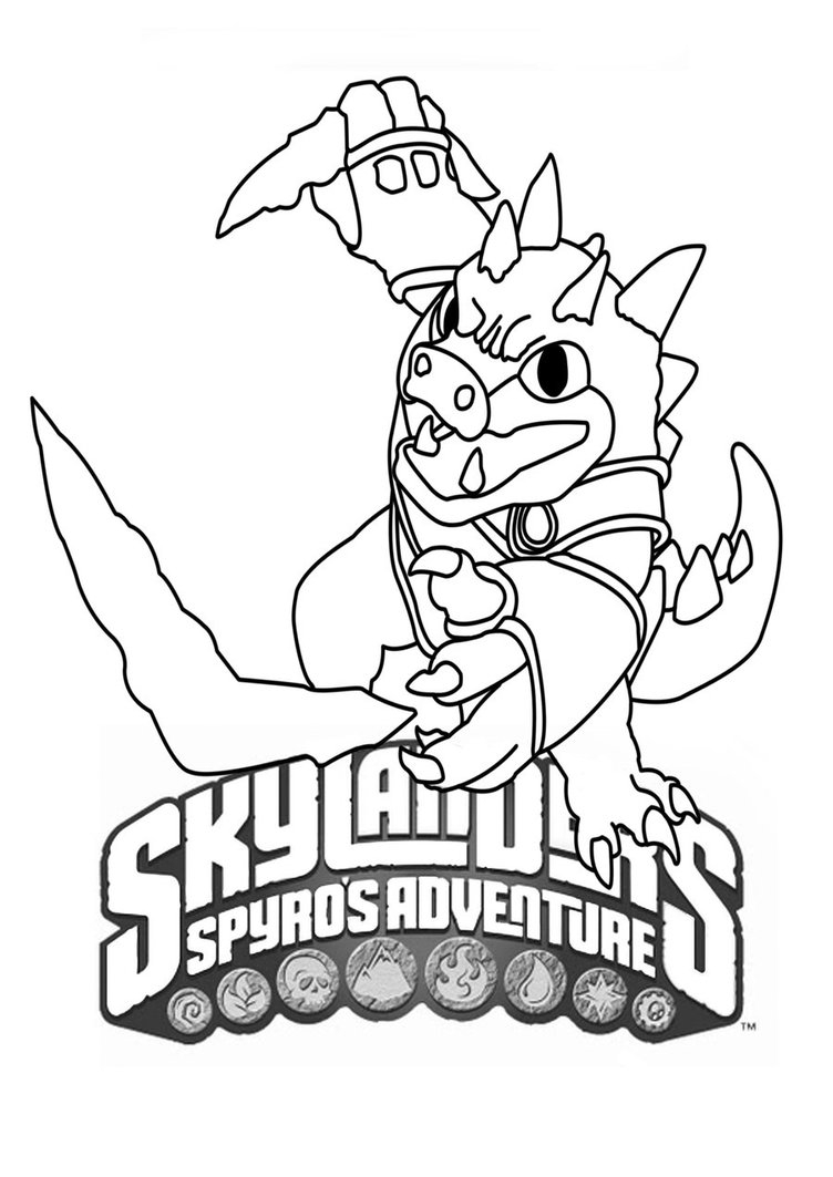 752x1063 Fresh Skylanders Legendary Slam Bam Coloring Pages Free Free