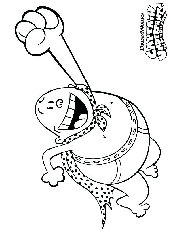 594x812 Captain Color Pages Captain Underpants Coloring Pages Free Captain