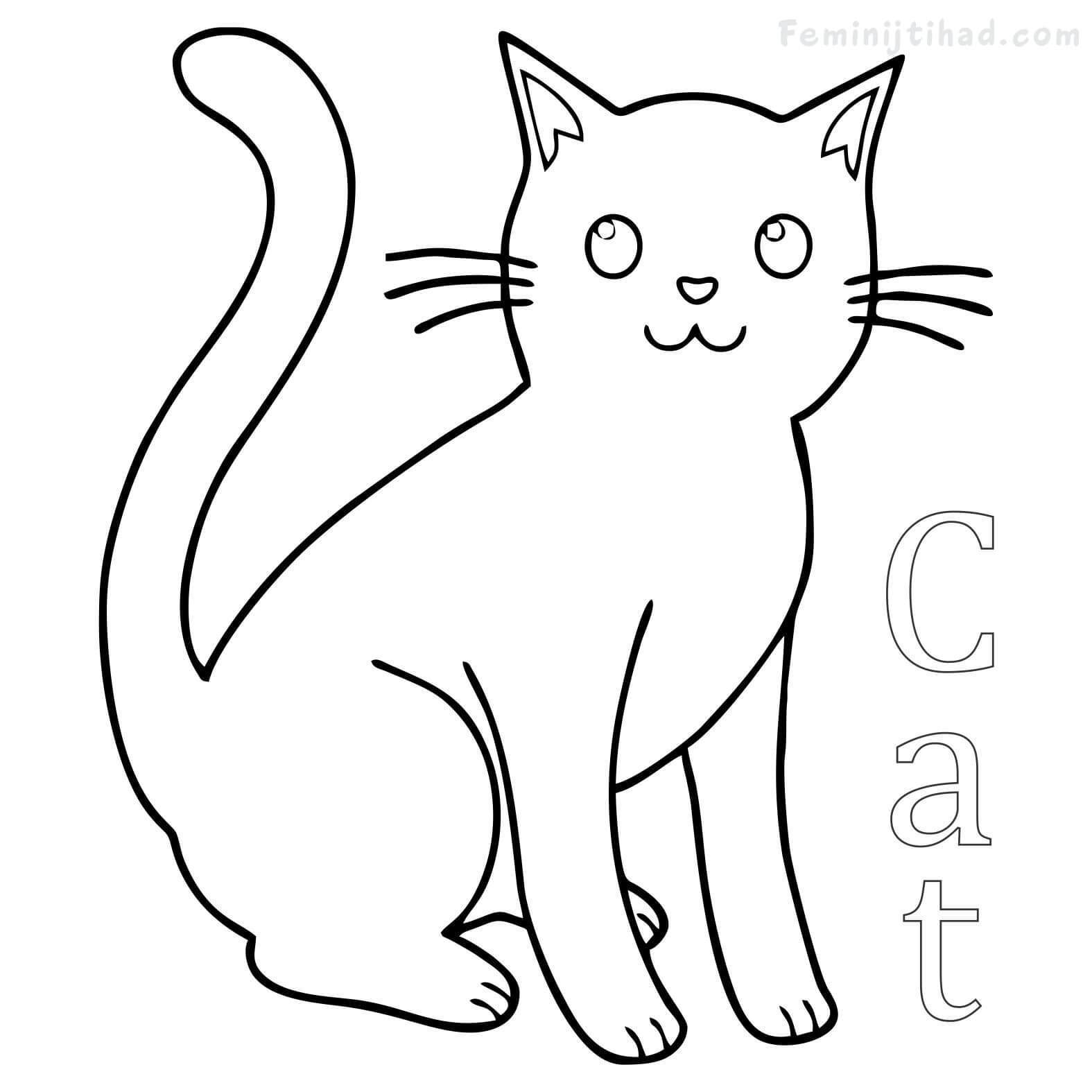 1575x1575 Fascinating Cute Cat Coloring Printable For Kids Pict Of Capybara