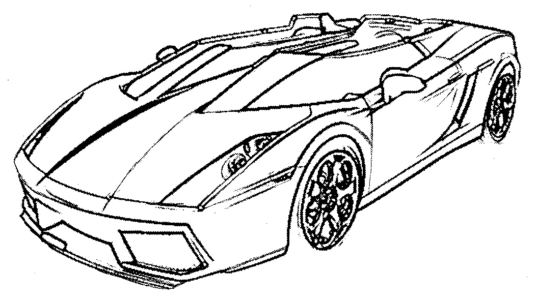 Car Coloring Pages for Adults