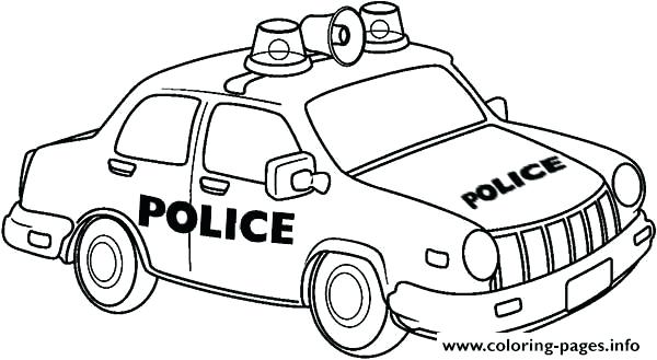 600x329 Coloring Pages. Police Car Coloring Pages To Print