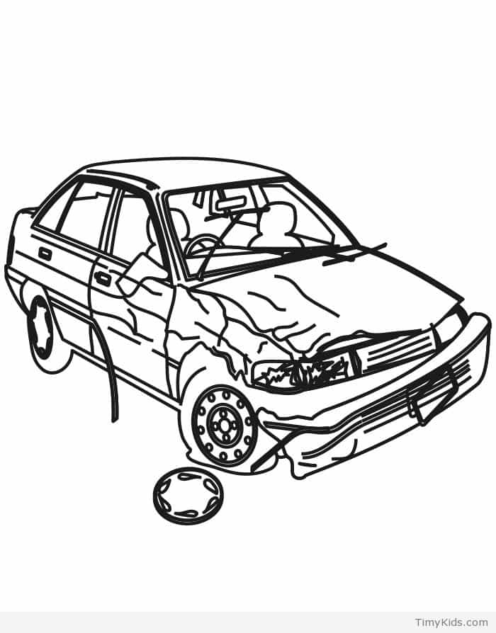 700x894 Colouring Pages Of Car Crash 30 Car Coloring Pages Timykids Www