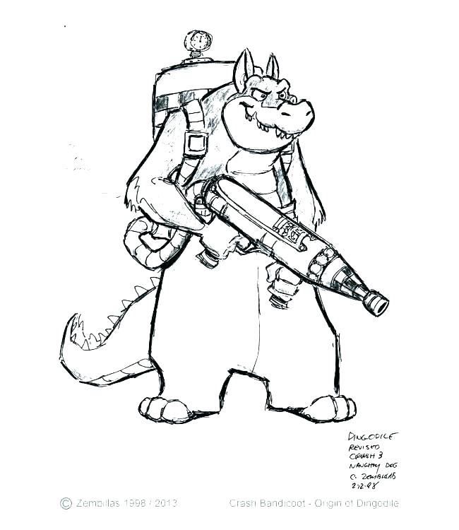 650x750 Crash Bandicoot Coloring Pages Crash Coloring Pages Crash N Sane
