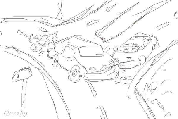 600x400 Car Crash Coloring Pages