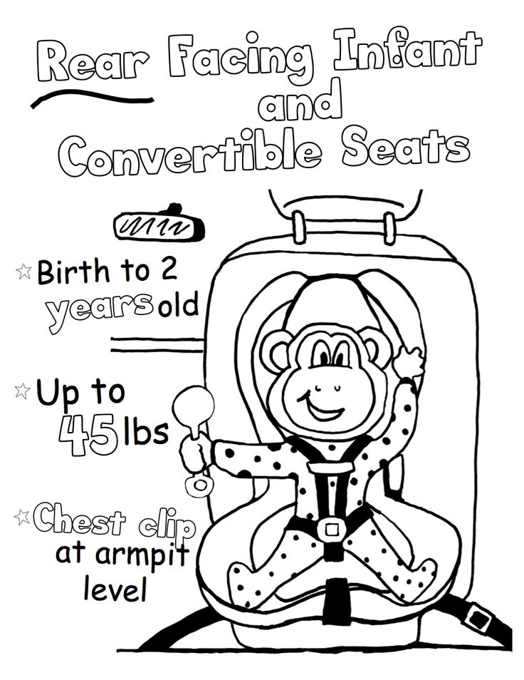 Car Seat Coloring Pages