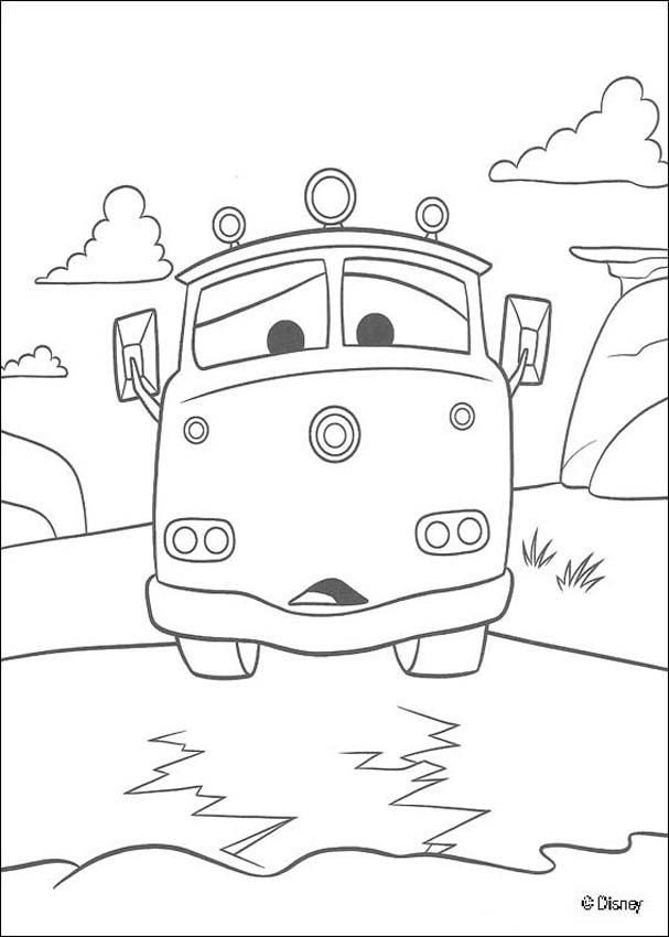 607x850 Cars Red Fire Truck Coloring Page Freebies! Fire