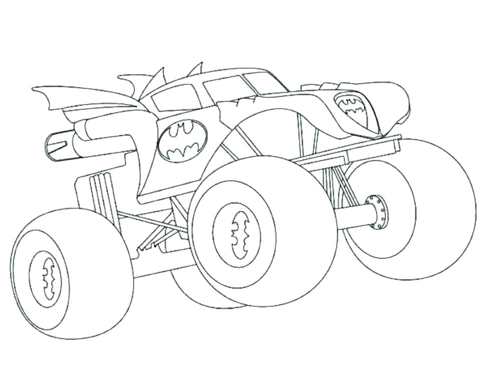 970x748 Bat Man Coloring Pages Bat Man Coloring Pages Batman Monster Truck