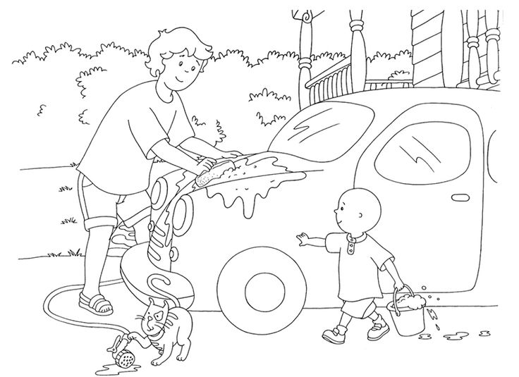 Car Wash Coloring Pages