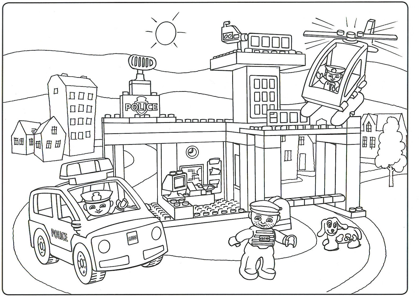 1586x1123 60117 Van Caravan Coloring Pages Lego City Com Us New Lego