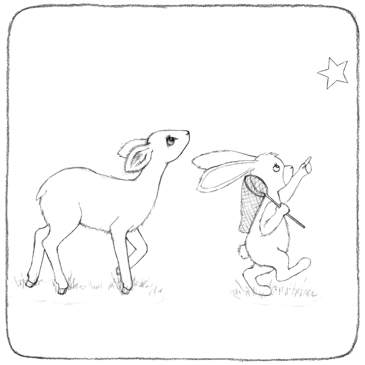 750x750 Kiki And Bunny Printable Colouring Page