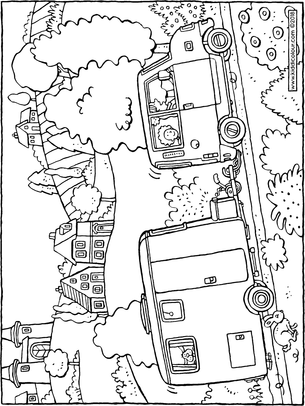 1204x1600 Car With Caravan