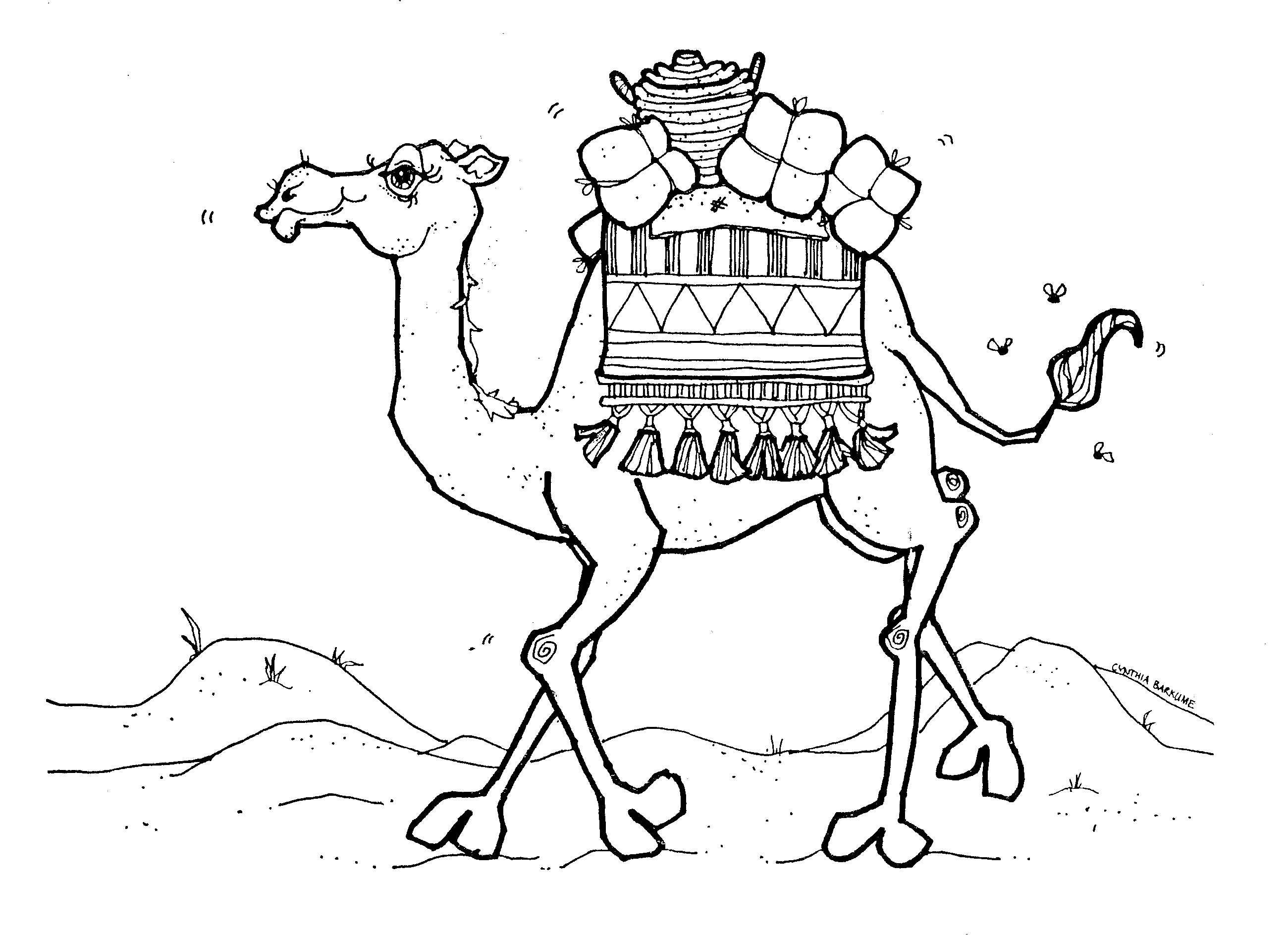 2600x1887 Awesome Camel Coloring Page Collection Printable Coloring Sheet