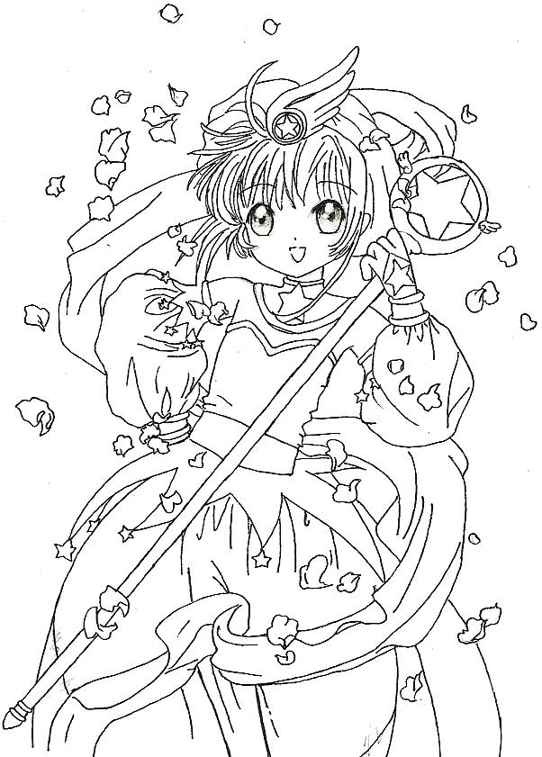 602x841 Cardcaptor Sakura Colouring Pages Cute Coloring A Kids 4 1