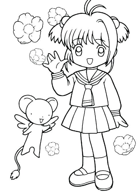 479x686 Cardcaptor Sakura Colouring Pages Op Kids N Fun Coloring
