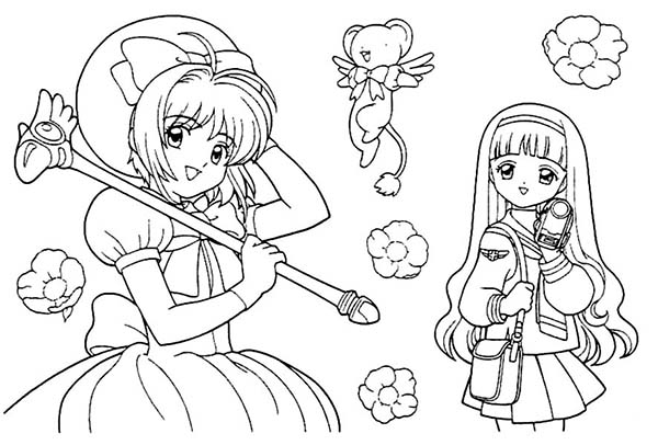 600x406 Kids Drawing Of Cardcaptor Sakura Coloring Page Coloring Sun