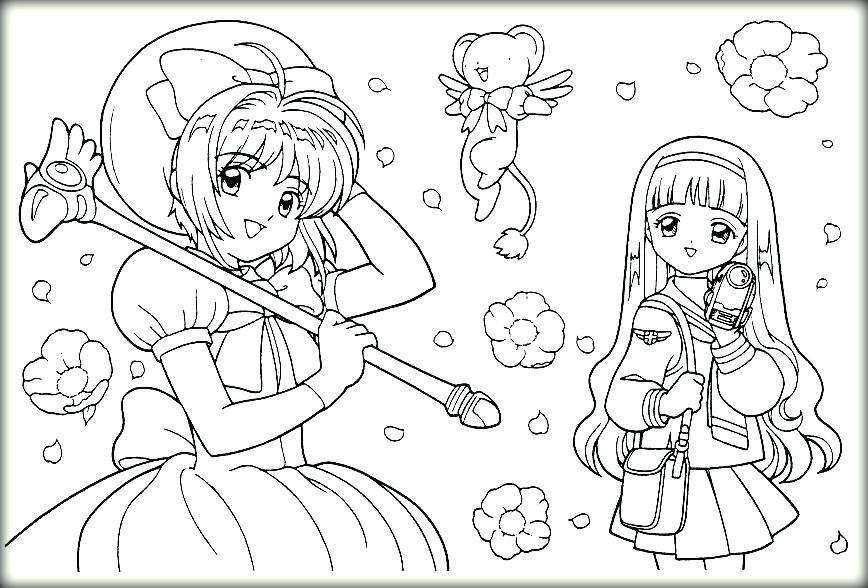 868x588 Cardcaptor Sakura Coloring Pages Coloring Pages Coloring Pictures