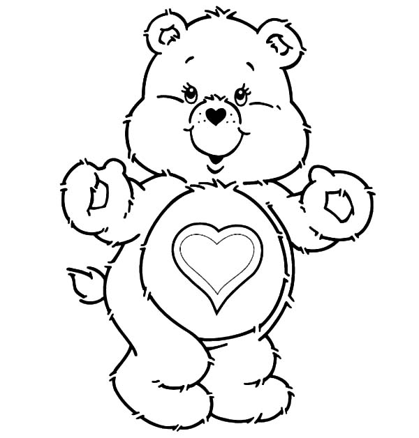600x628 Funshine Care Bears Coloring Pages Best Place To Color
