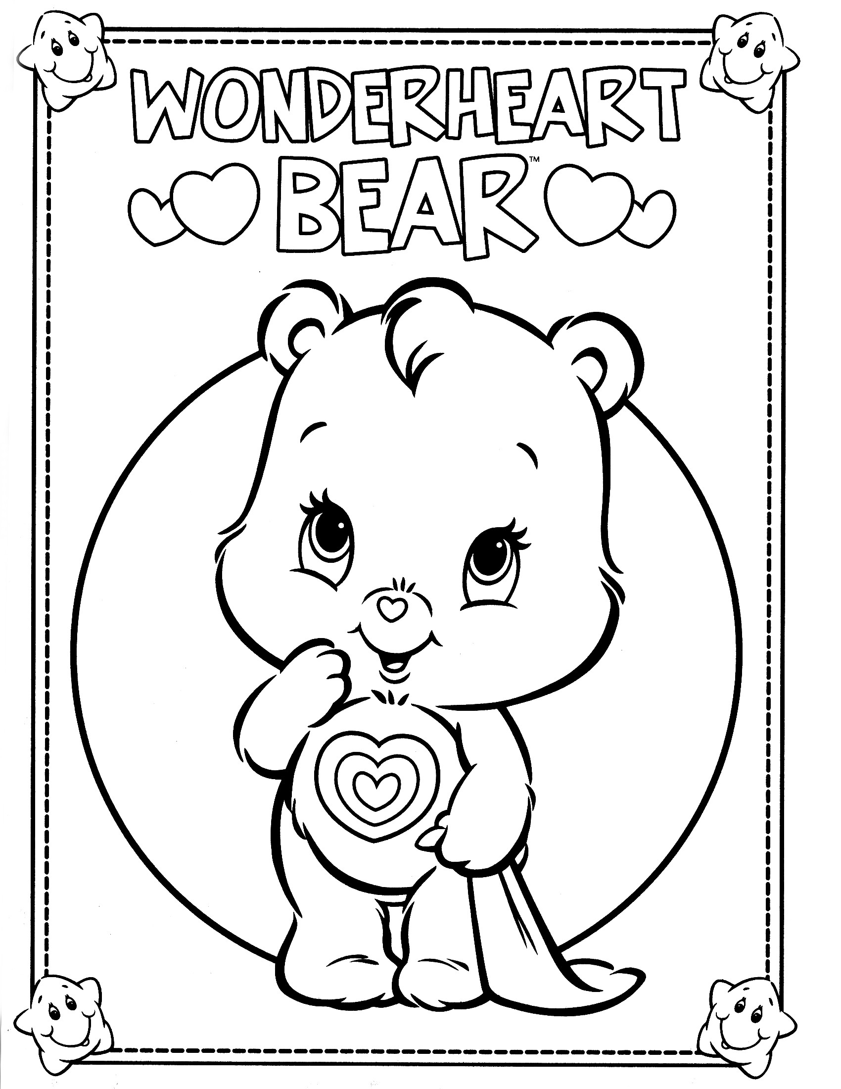 1700x2200 Care Bear Coloring Pages New Happy Halloween Care Bears Coloring