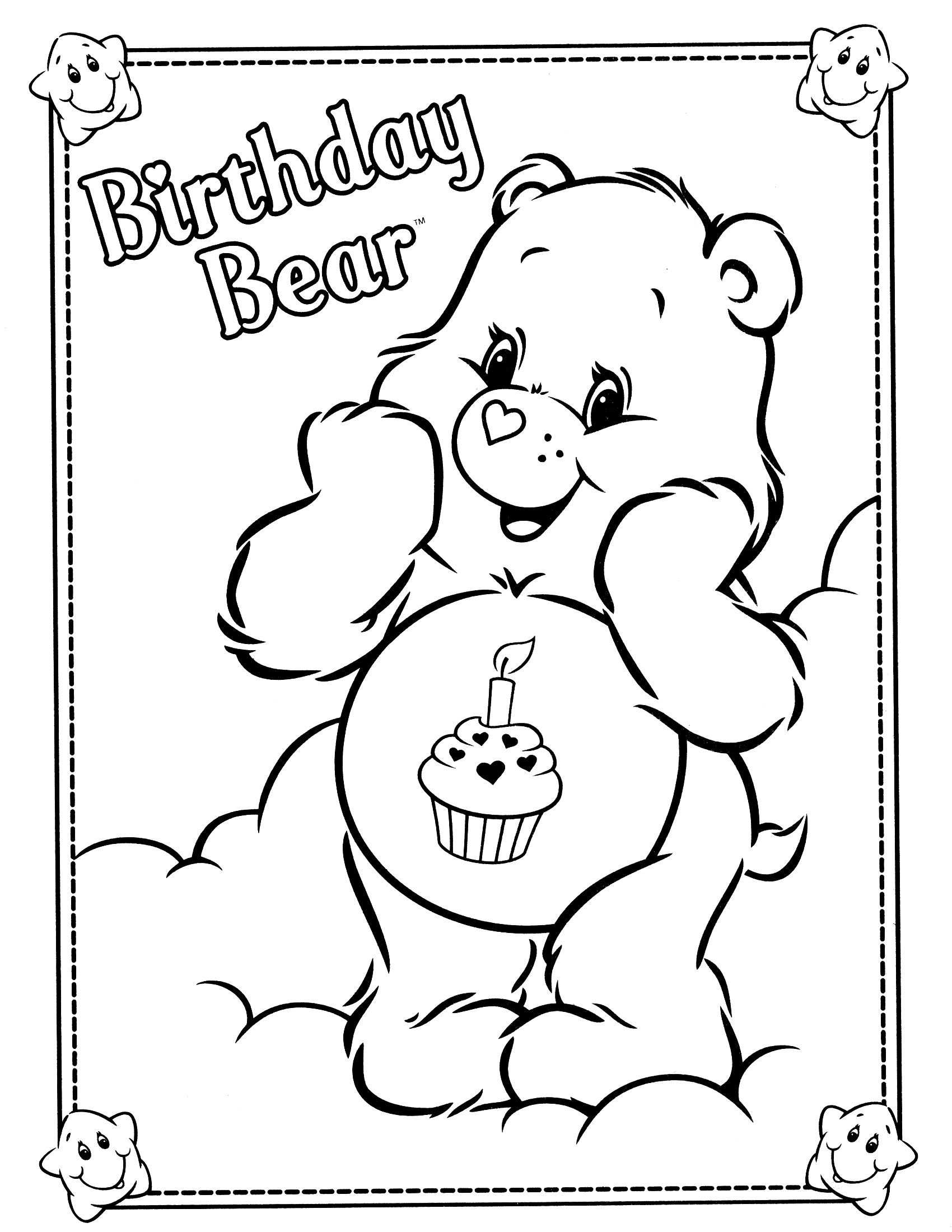 1700x2200 Care Bears Coloring Page More Coloring Pages