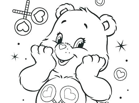 450x334 Care Bear Coloring Pages Care Bears Coloring Books Together