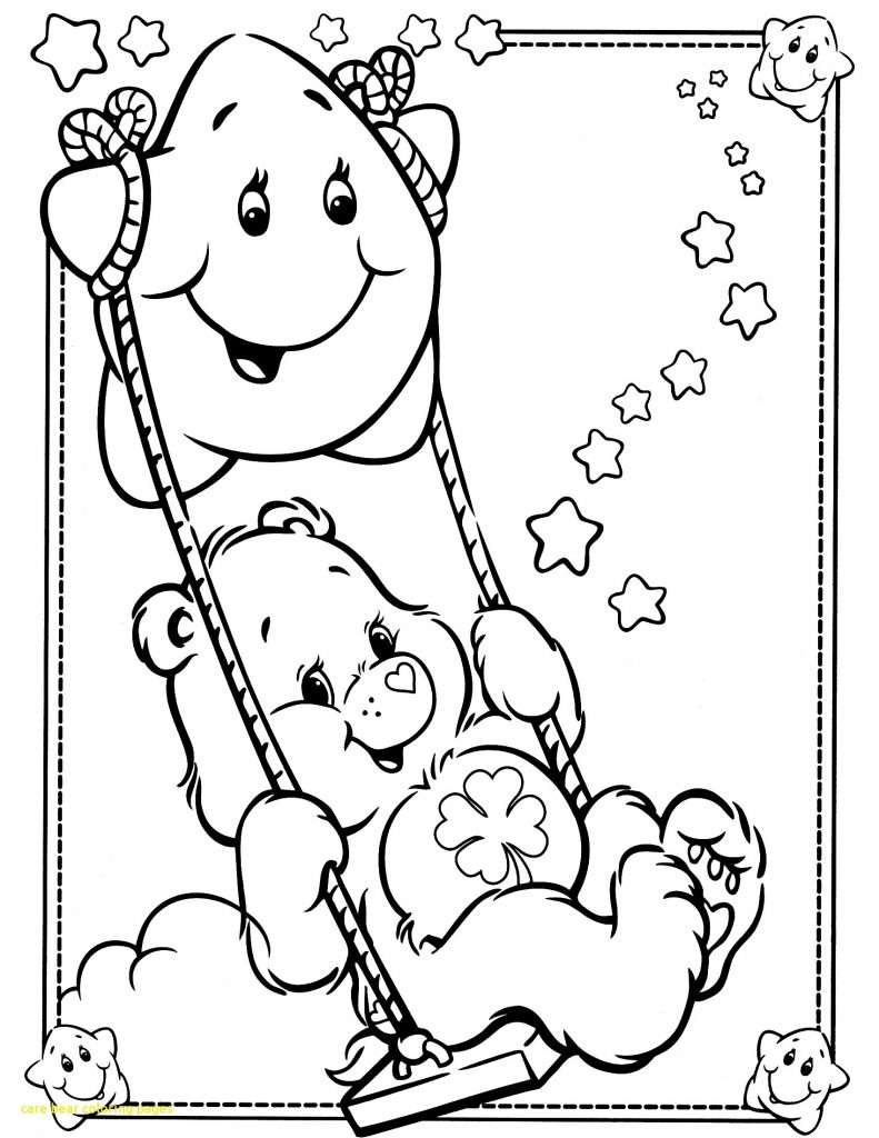 791x1024 Care Bears Coloring Page Brilliant Bear Pages Birthday Bedtime