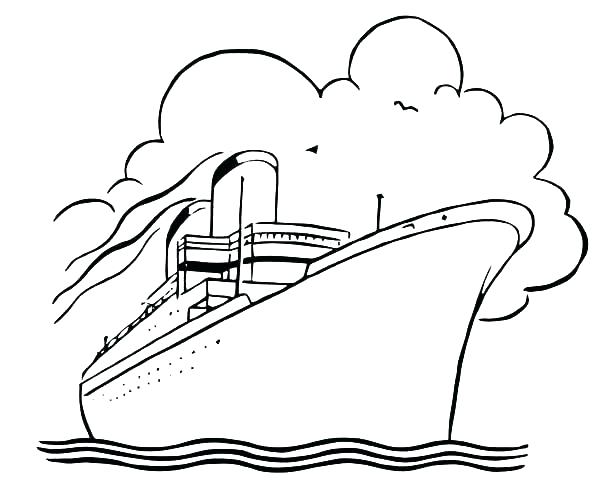 600x491 Cruise Ship Coloring Page Cruise Ship Coloring Pages Magic Cruise