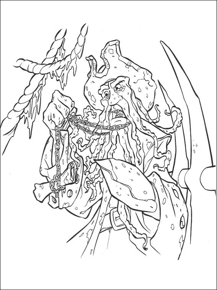 750x1000 Pirates Of The Caribbean Coloring Pages. Download And Print