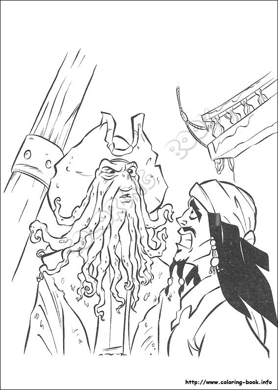 567x794 Of The Caribbean Coloring Picture
