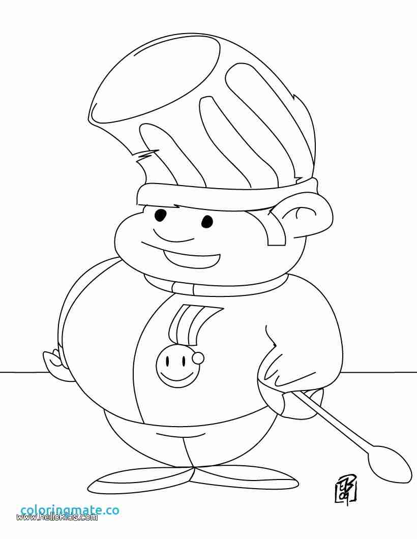 820x1060 Chef Holding A Platter Caricature Coloring Page Free Printable