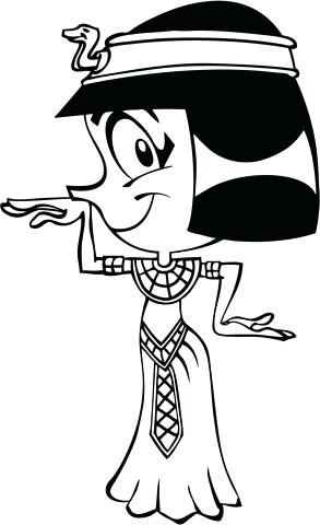 293x480 Cleopatra Coloring Pages Click To See Printable Version