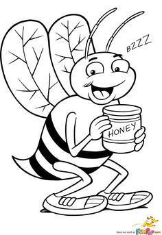 236x343 Cute Bee Coloring Pages