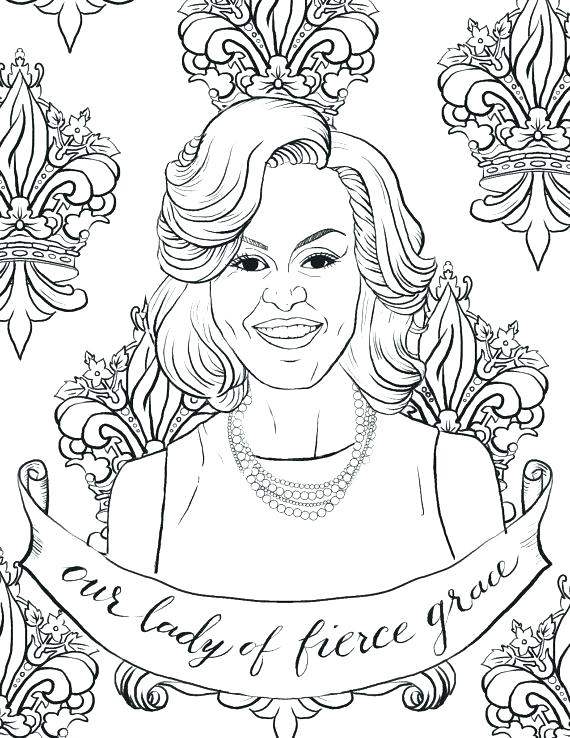 570x738 Barack Obama Coloring Page Coloring Page Caricature Of Free Barack