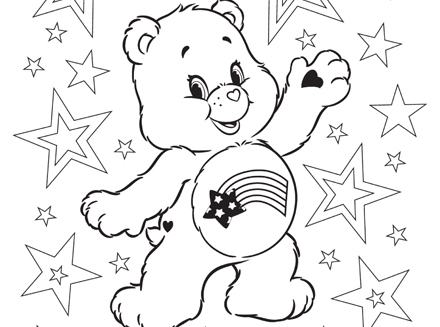 440x327 Meet America Cares Bear! Care Bears Coloring Page Ag Kidzone