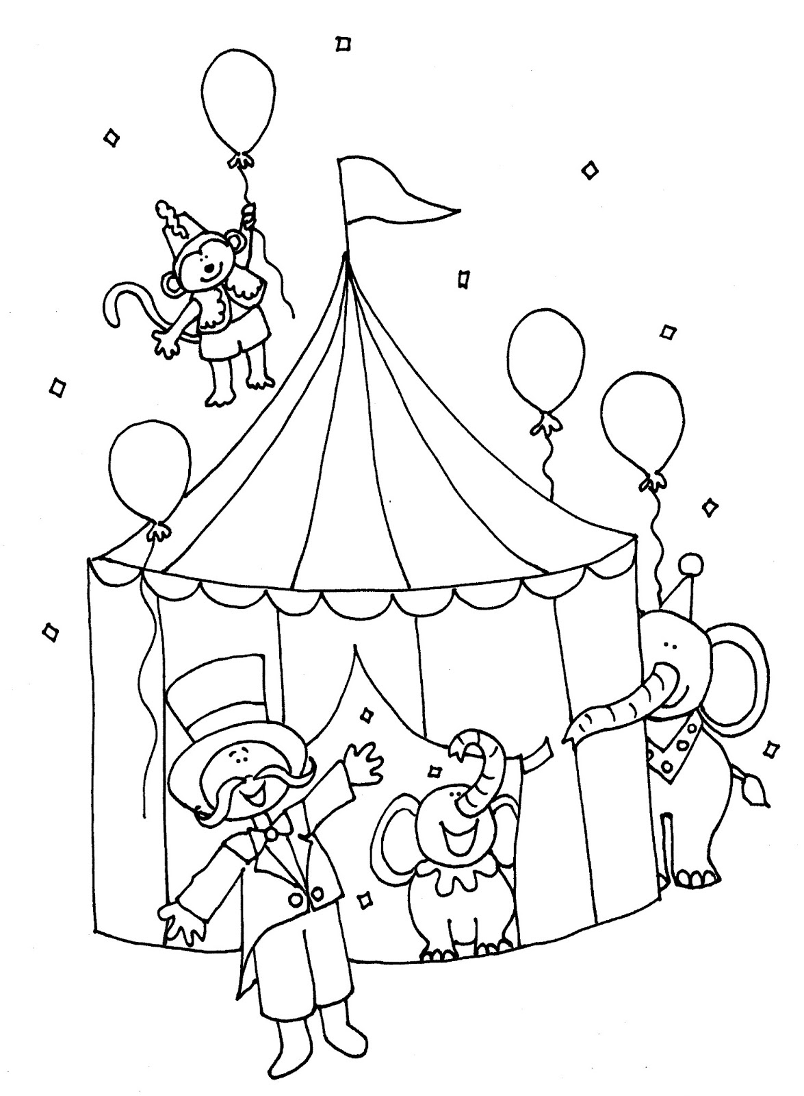 1175x1600 Carnival Coloring Pages Best Of Printable Circus Coloring Pages
