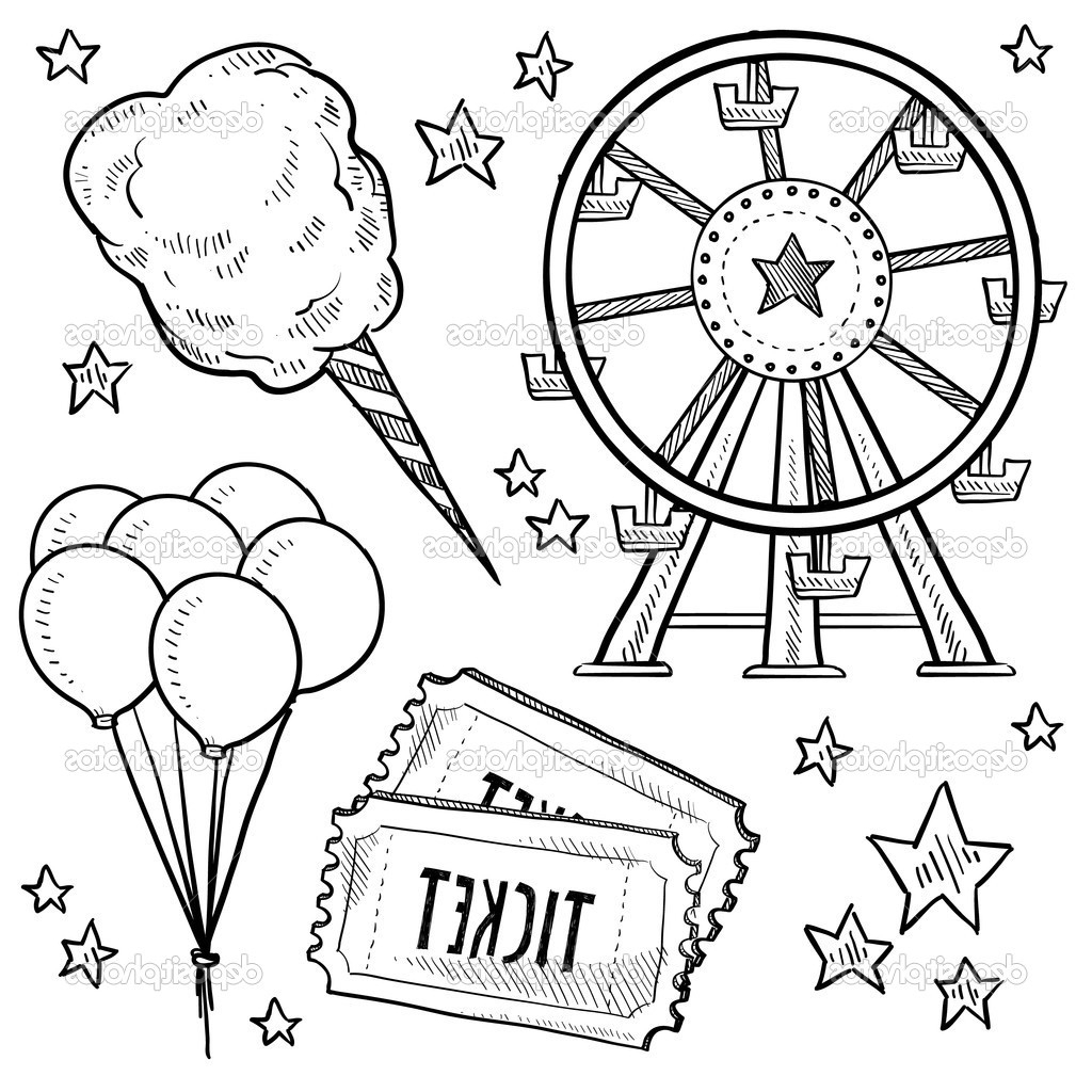 1024x1024 Carnival Coloring Pages Colorful Sheets 5 On