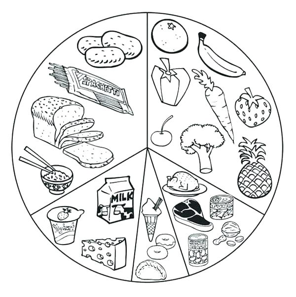600x601 Free Food Coloring Pages To Print Pix For Carnival Food Coloring