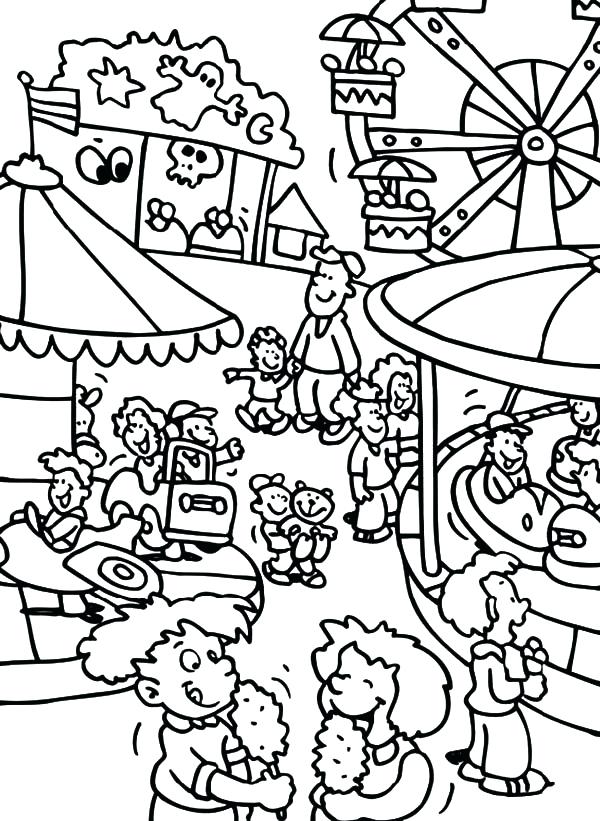 600x821 Carnival Coloring Page Clown Coloring Sheets To Print Funny