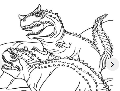 455x348 The Three Little Raptors Jurassic Park Coloring Page