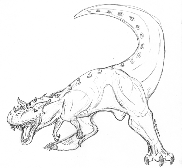 600x554 Carnotaurus Coloring Pages Dinosaurs Pictures And Facts