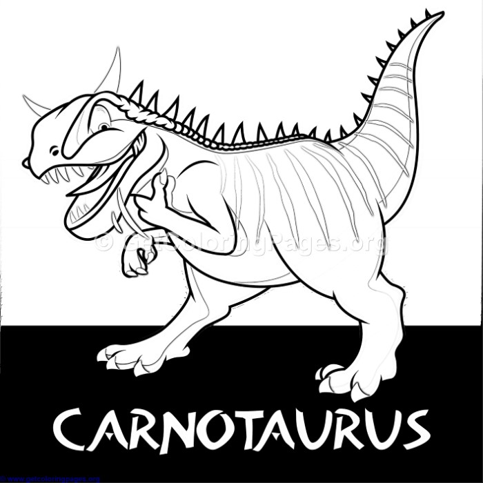 700x700 Carnotaurus Cute Dinosaurs Coloring Pages