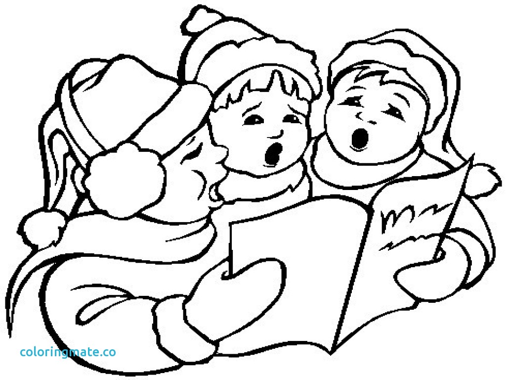1024x768 Gingerbread Man Coloring Pages Unique Carolers Coloring Page