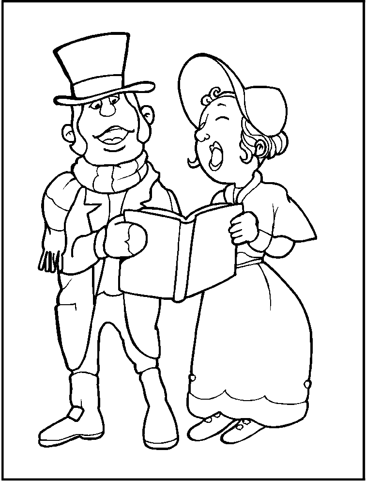 756x995 Imagen De Villancicos De Navidad Imagen Para Colorear