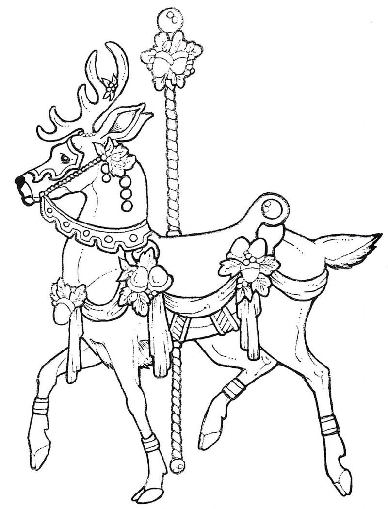 800x1050 Carousel Deer