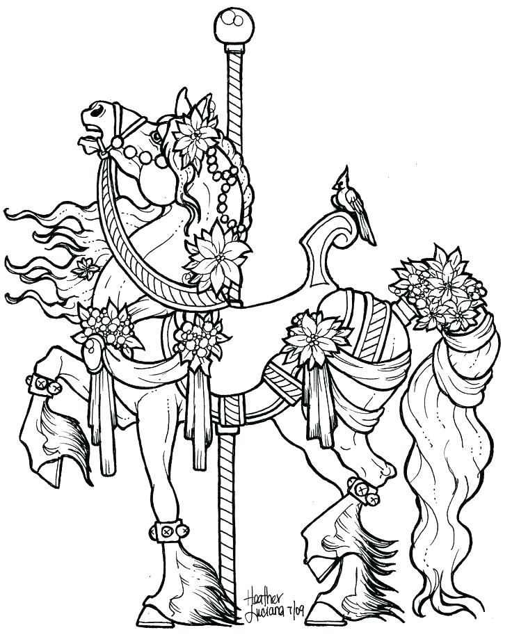 736x916 Carousel Coloring Pages