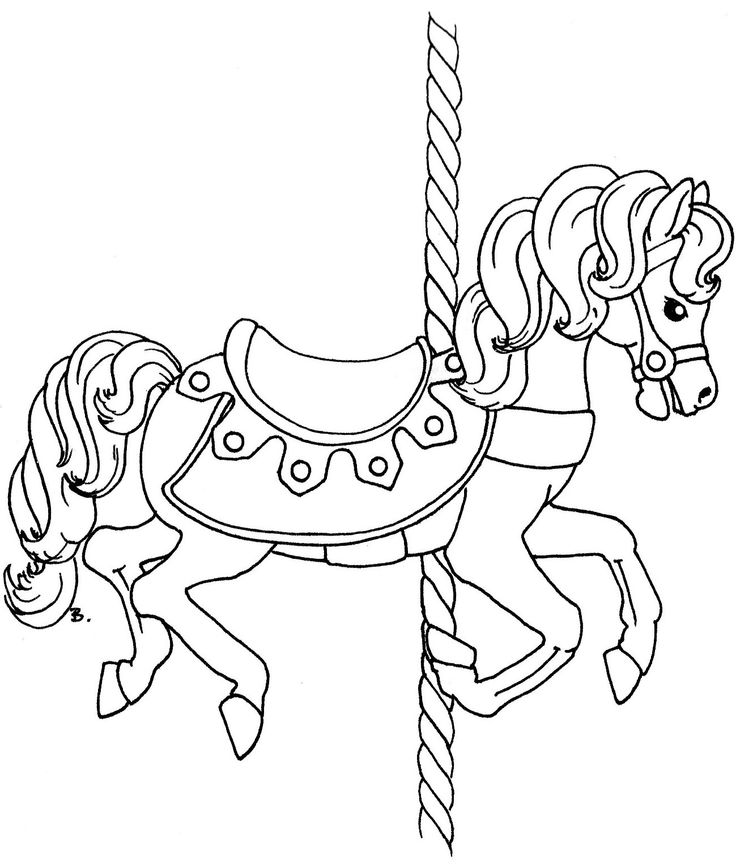736x864 Carousel Horses Coloring Pages Stunning Carousel Animals Coloring