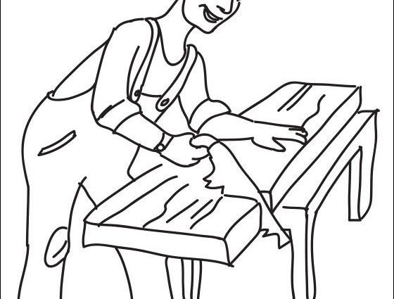 560x425 Carpenter Coloring Pages Joiner Coloring Page Coloring Pages