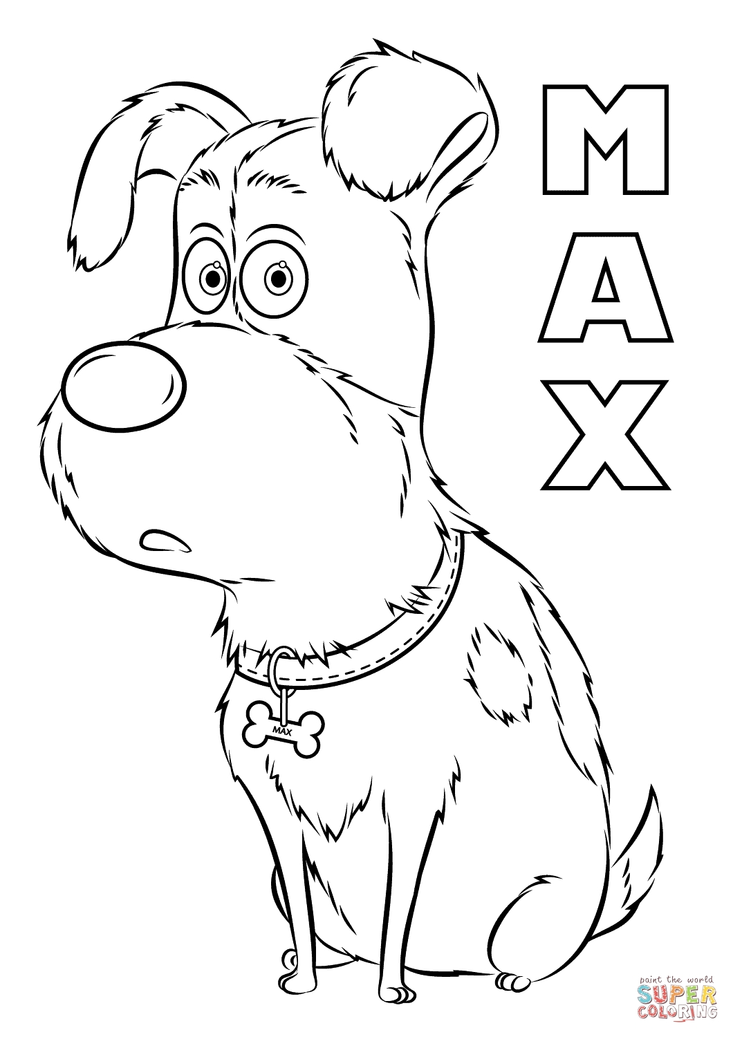 1060x1500 Secret Life Of Pets Coloring Pages Max To Print Coloring