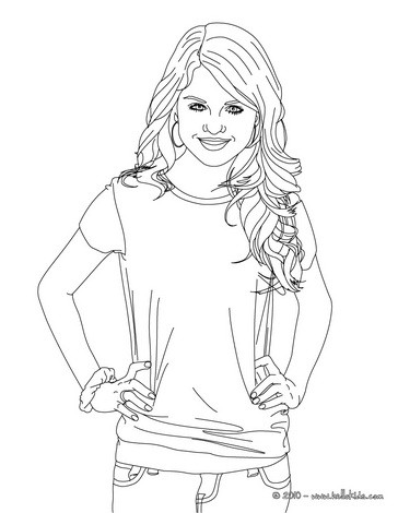 364x470 Selena Gomez Coloring Pages To Print ~ Hairstyles Todays