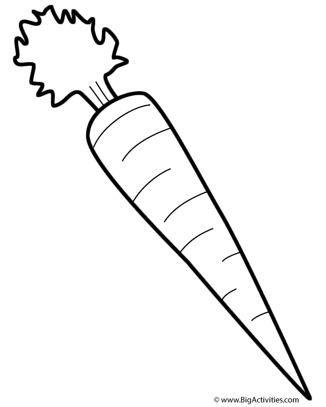 640x800 Carrot Coloring Sheet Carrot Coloring Page Fruits And Vegetables