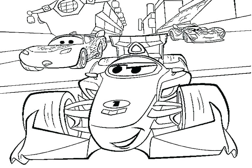 850x567 The Cars Coloring Pages Cars 1 Coloring Pages Line Up For The Race